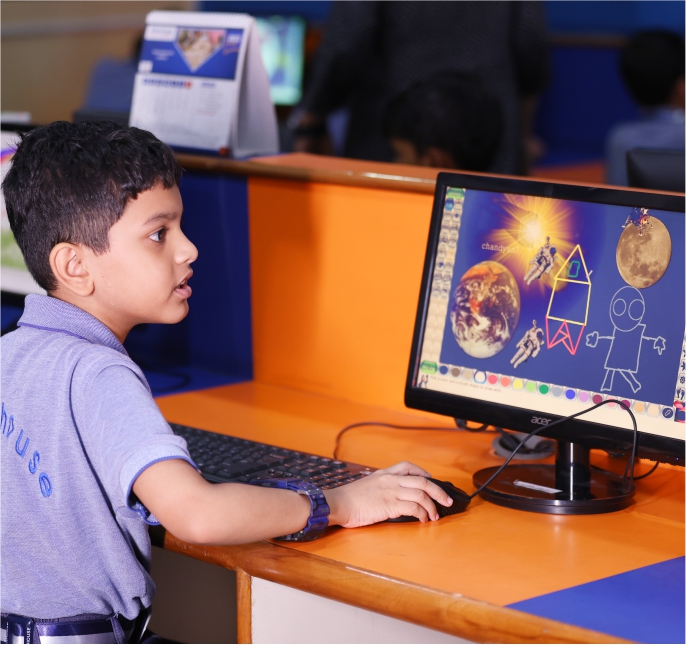 A dedicated animation lab at Allenhouse Public School Group, encouraging creativity in digital arts.